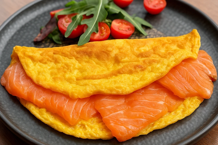 Omelette with Salmon